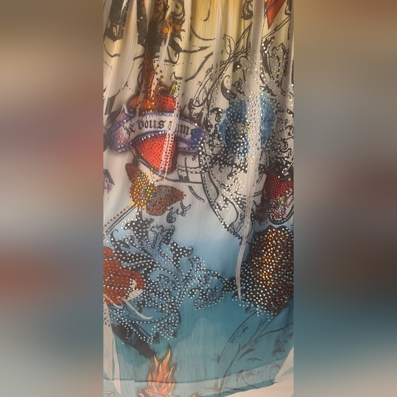 Las Vegas Royalty Size Small Bling Detailed Dress- Excellent Condition - Picture 10 of 14